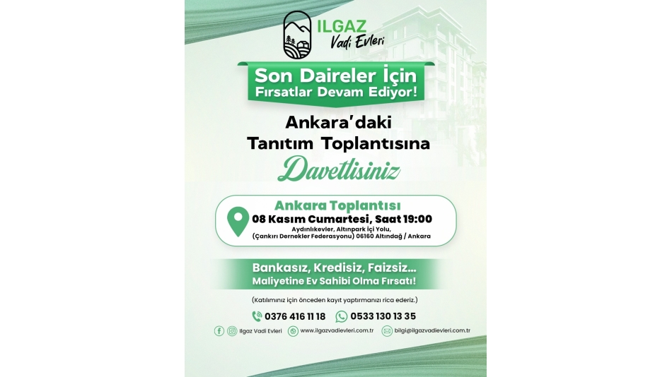 Son Daireler İçin Fırsatlar Devam Ediyor!